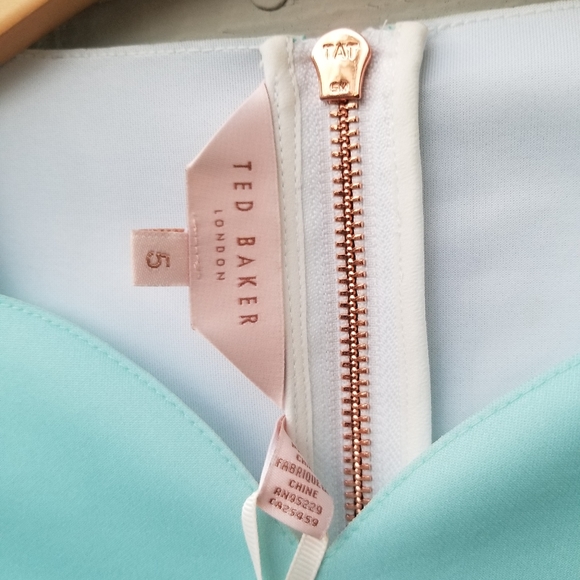 Ted Baker Blue and White Floral Dress - Picture 5 of 12